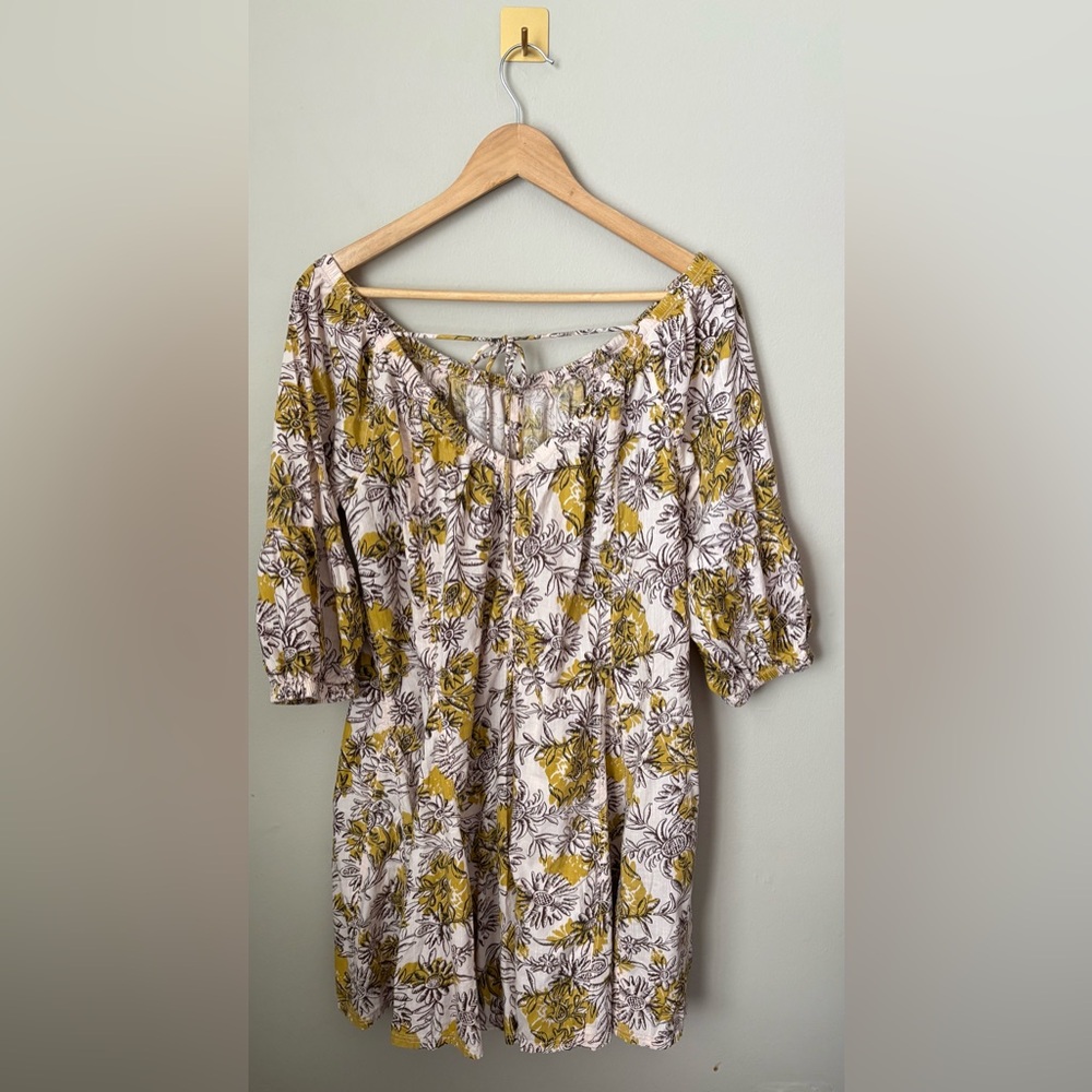 Small Anthropologie Daily Practice Mollie Oversized Floral Tunic Dress - Picture 7 of 7